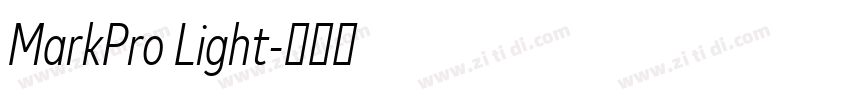 MarkPro Light字体转换